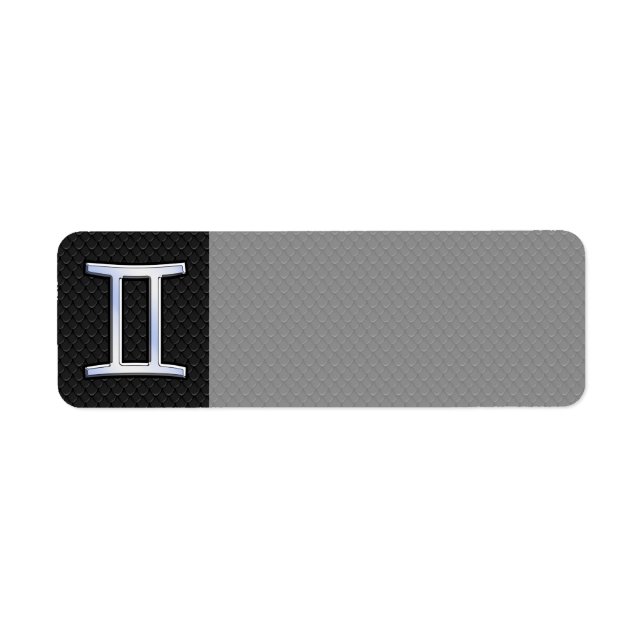 Etiqueta Rótulo Gemini Zodiac (Frente)