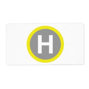 Etiqueta Rótulo Helipad