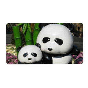 Etiqueta Rótulo Ueno Zoo Panda