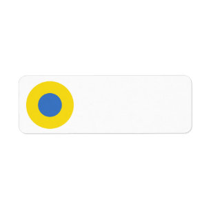 Etiqueta Roundel de la Fuerza Aérea Ucraniana
