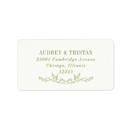 Etiqueta ROWAN Botanical Return Address Label