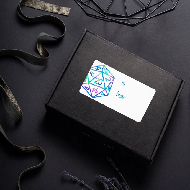 Etiqueta RPG Dice | Holo Fantasy Tabletop PnP Gamer Persona (Subido por el creador)