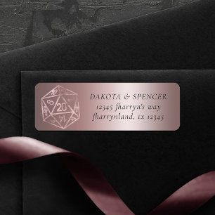 Etiqueta RPG Luxe   Dirección de jugador de mesa Mauve Fant