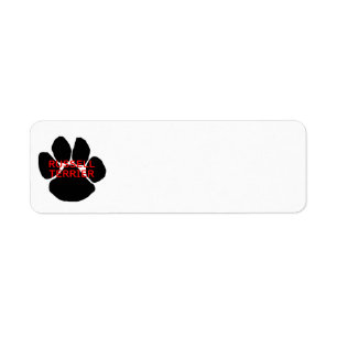 Etiqueta rt name paw