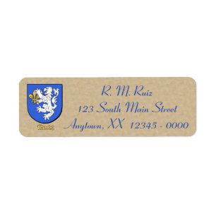 Etiqueta Ruiz Heraldic Shield