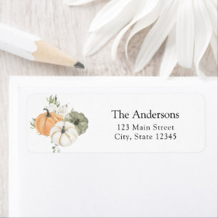 Etiqueta Rustic Autumn Return Address Label