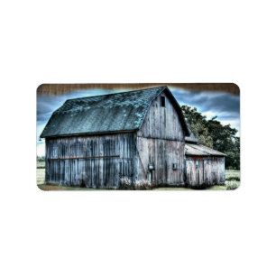 Etiqueta Rustic Barn