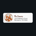 Etiqueta Rustic Christmas Cookies Label<br><div class="desc">Start a new tradition this holiday season by inviting your friends and family over for a Christmas baking party. This rustic return address label features a delicious looking plate of watercolor cookies. Customize with your name and address or special wording. Click "Customize further" to edit the font style, size and...</div>