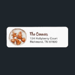 Etiqueta Rustic Christmas Cookies Label<br><div class="desc">Start a new tradition this holiday season by inviting your friends and family over for a Christmas baking party. This rustic return address label features a delicious looking plate of watercolor cookies. Customize with your name and address or special wording. Click "Customize further" to edit the font style, size and...</div>