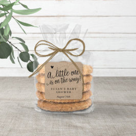 Etiqueta Rustica de Baby Shower, Kraft, Neutral de