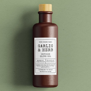 Etiqueta rústica de botella de acondicionamiento c