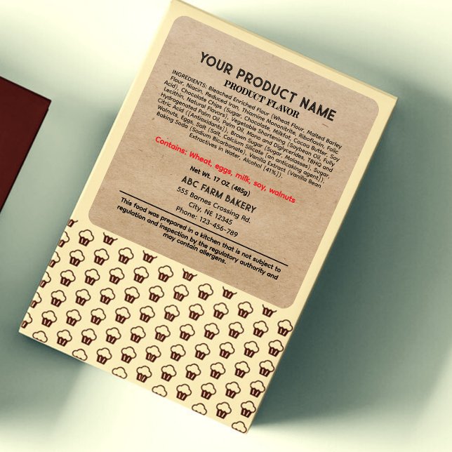 Etiqueta rústica de ley de alimentos para cabañas  (Subido por el creador)