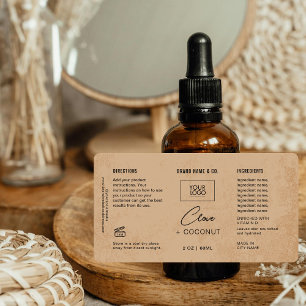 Etiqueta Rústica de Personalizable de producto mar