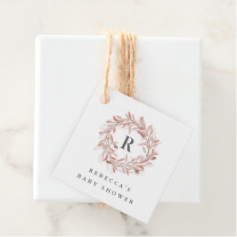 Etiqueta rústica del favor de la fiesta de