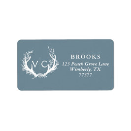 Etiqueta Rústicas anhelas con flor | Dirección de devolució