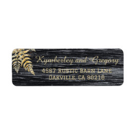 Etiqueta Rústico Barn Golden Moments Boda de amor eterno