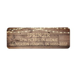 Etiqueta Rústico País Madera Fairy String Lights