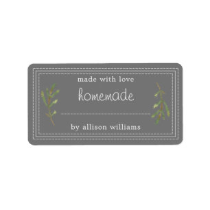 Etiqueta Rústicos productos horneados caseros mermeladas en