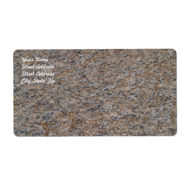Etiqueta Rusty Marble Marble Shipping Label (Frente)