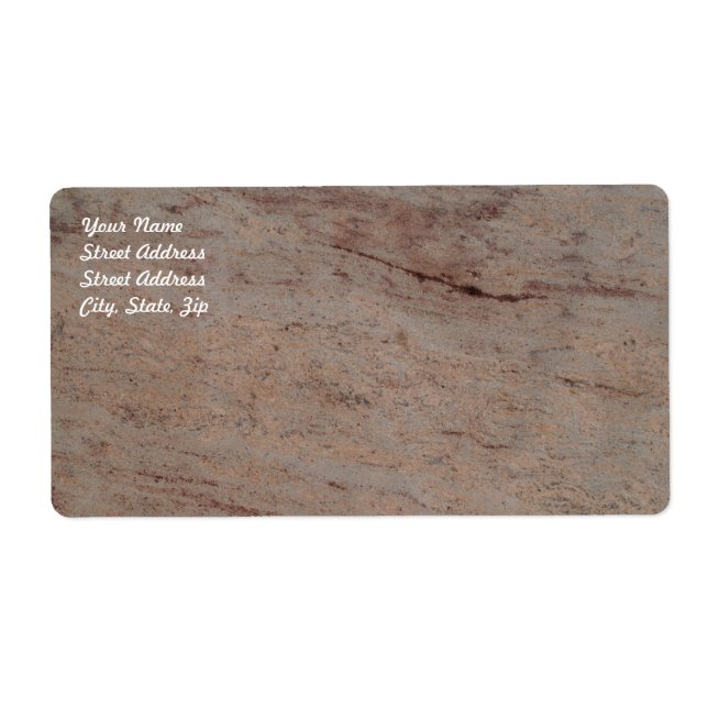 Etiqueta Rusty Marble Marble Shipping Label (Frente)