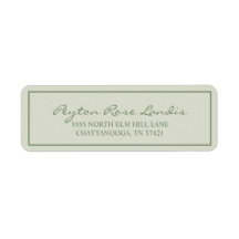 Sabio Moderno Elegante Escritura Verde