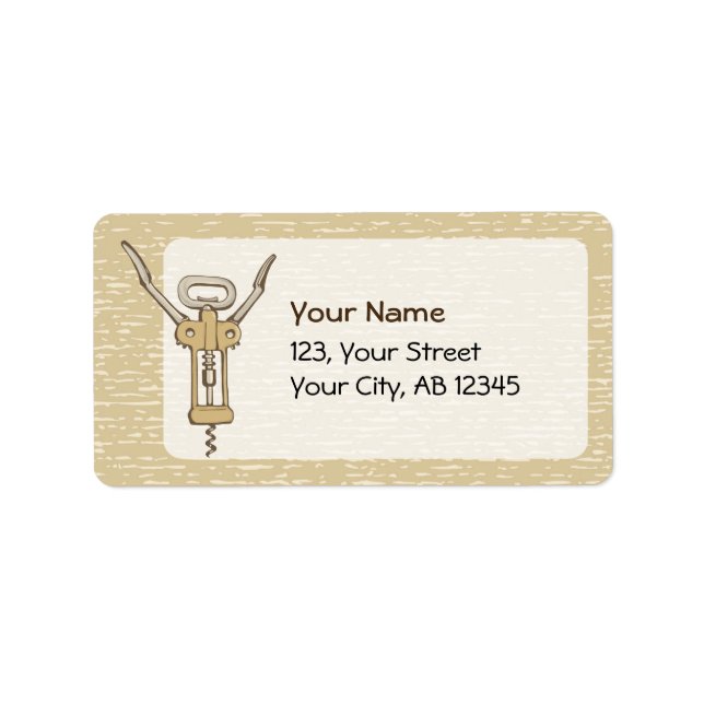 Etiqueta Sacacorchos (Frente)