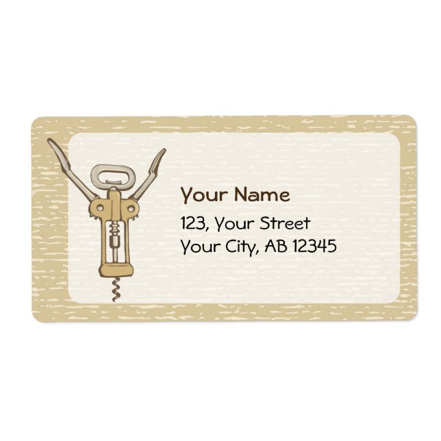 Etiqueta Sacacorchos (Frente)