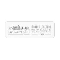 Sacramento, California Estilized Skyline |