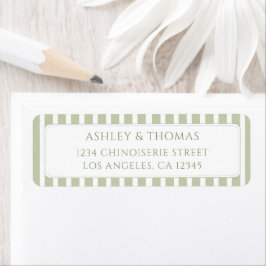 Etiqueta Sage Green Return Address