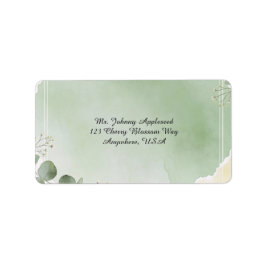 Etiqueta Sage Whisper Botanical Address Labels
