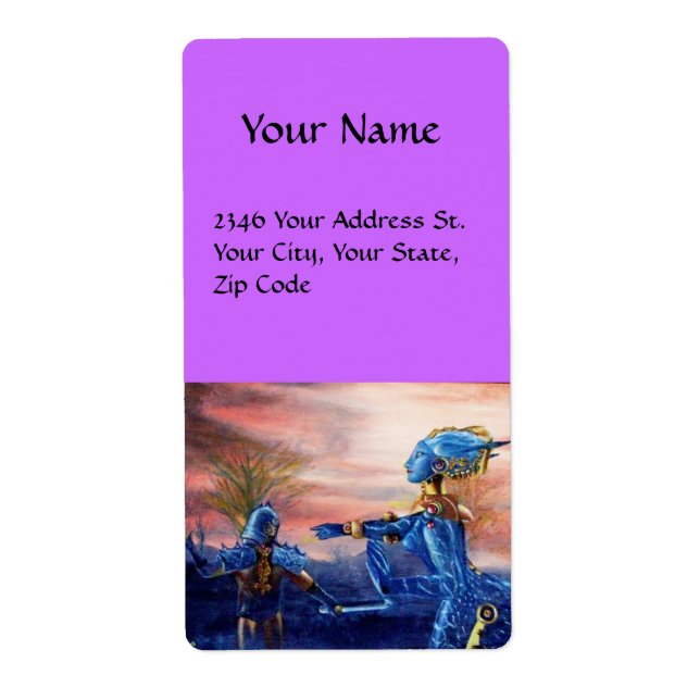 ETIQUETA SAINT GEORGE Y ALIEN DRAGON (Frente)