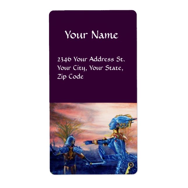 ETIQUETA SAINT GEORGE Y ALIEN DRAGON (Frente)