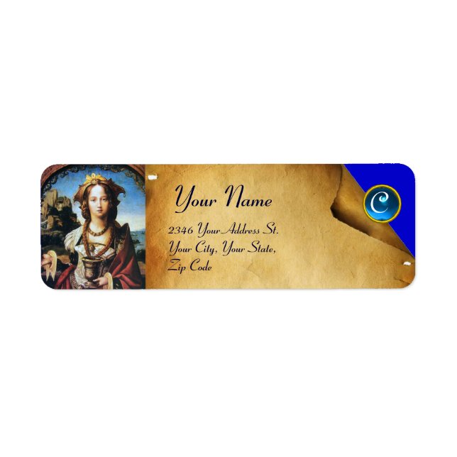Etiqueta SAINT MARIA MAGDALENE Blue Gemstone (Frente)