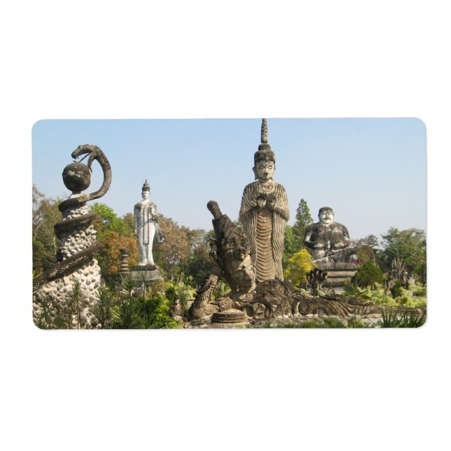 Etiqueta Sala Keo Kou, Nong Khai, Tailandia (Frente)