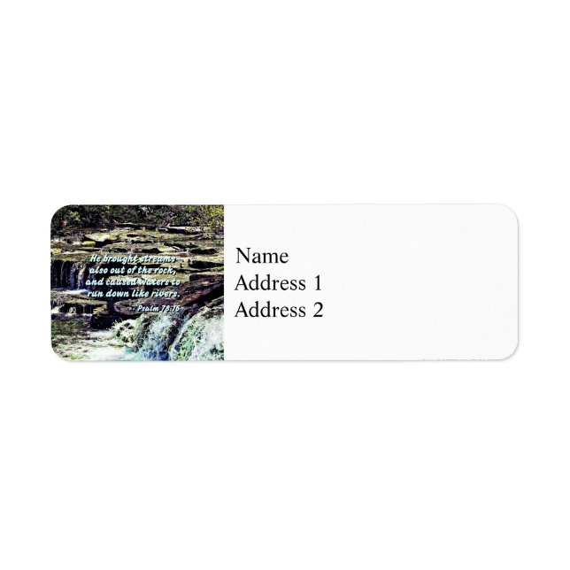 Etiqueta Salmo 78-16 - Trajo Calles... (Frente)