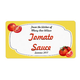 Etiqueta Salsa de tomate en lata