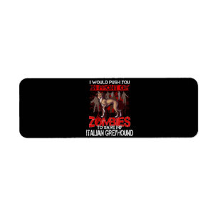 Etiqueta Salven A Mi Perro Italiano Greyhound Frente A Los 