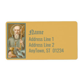 Etiqueta San Benedicto de Nursia (JM 07)