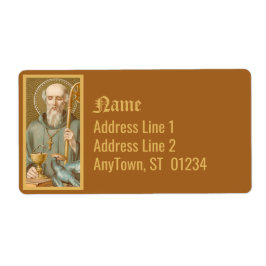 Etiqueta San Benedicto de Nursia (JM 07)