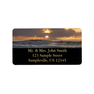 Etiqueta San Diego Sunset IV California Seascape