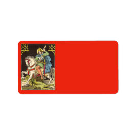 Etiqueta San Jorge a caballo (BS 01)