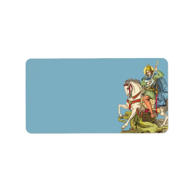 Etiqueta San Jorge a caballo (BS 01) (Frente)