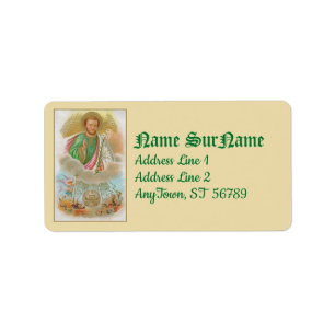 Etiqueta San José de una "tarjeta de peregrinación" (B 01)