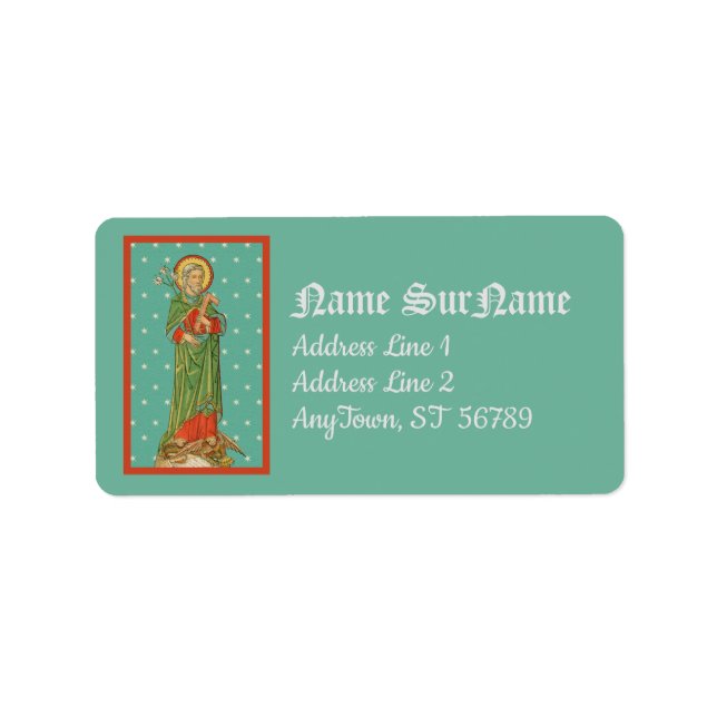 Etiqueta San José, Protector de la Iglesia (VVP 09) (Frente)