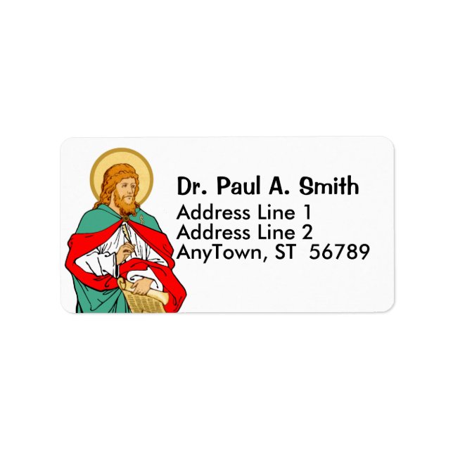 Etiqueta San Lucas, querido médico (RLS 08; MedVers.) (Frente)