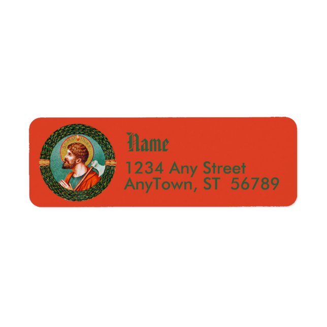 Etiqueta San Matías el Apóstol (JMAS 09) (Frente)