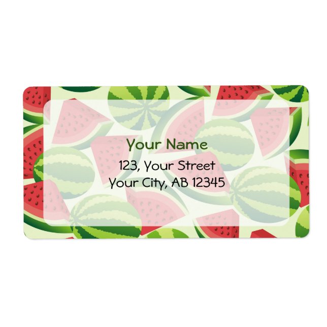 Etiqueta sandía (Frente)