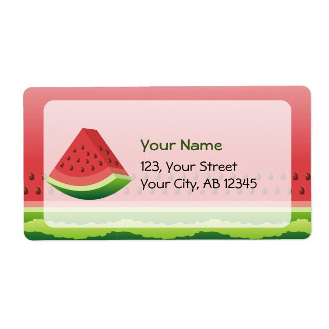 Etiqueta sandía (Frente)