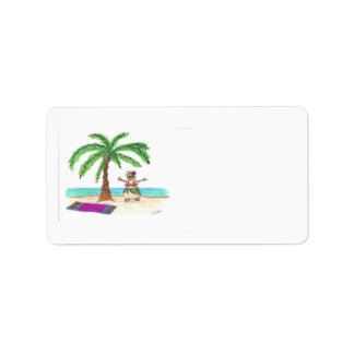 Etiqueta Sandyman en Beach label