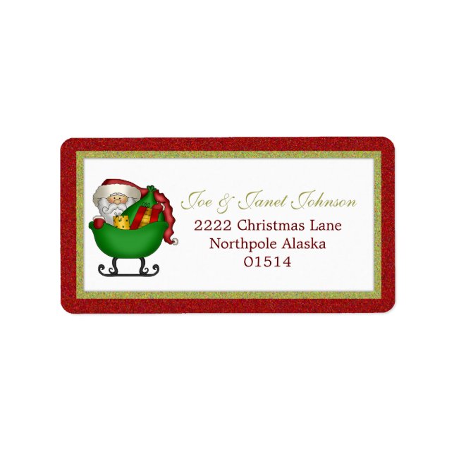 Etiqueta Santa Address Label (Frente)